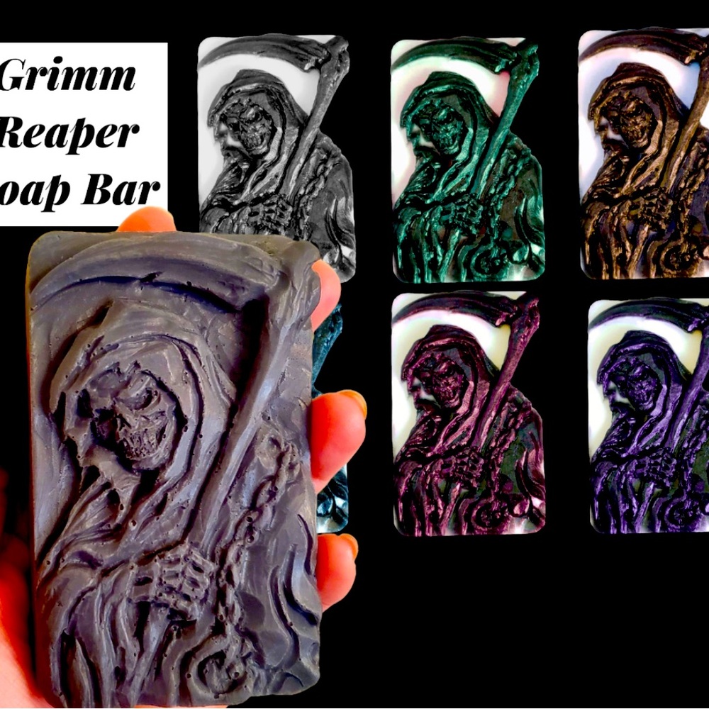 Grim Reaper Soap, Halloween, Death Soap, Graveyard Decor, Black Death, Plague